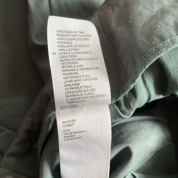 COS Wide Leg Gray Cropped Trousers Sz 6 - Picture 9 of 10